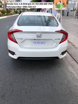 Thuế xe Honda Civic 1.8 CVT 2018- Thuế trước bạ Honda Civic 1.8 CVT 2018