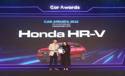 Honda HR-V và Honda Civic vinh dự nhận Giải thưởng “Ô tô của năm” phân khúc xe Crossover cỡ B và phân khúc xe gầm thấp cỡ C năm 2022